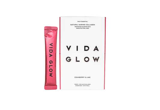 Natural Marine Collagen Sachets Cranberry & Lime | Vida Glow