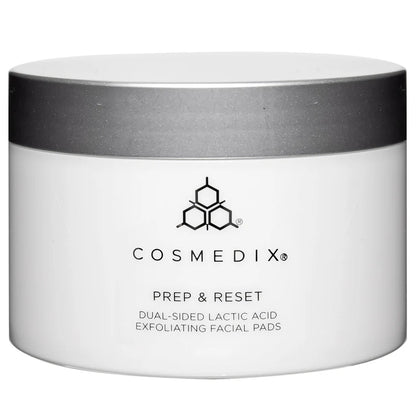 Prep & Reset Dual-Sided Lactic Acid Exfoliating Facial Pads | Cosmedix