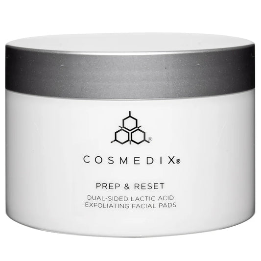 Prep & Reset Dual-Sided Lactic Acid Exfoliating Facial Pads | Cosmedix